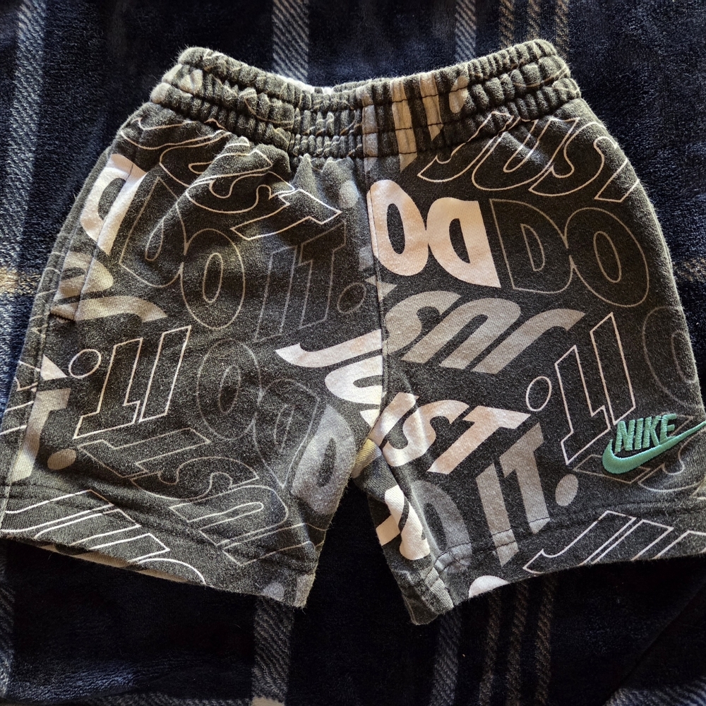 Nike Kids Shorts - Black, Gray, and Teal